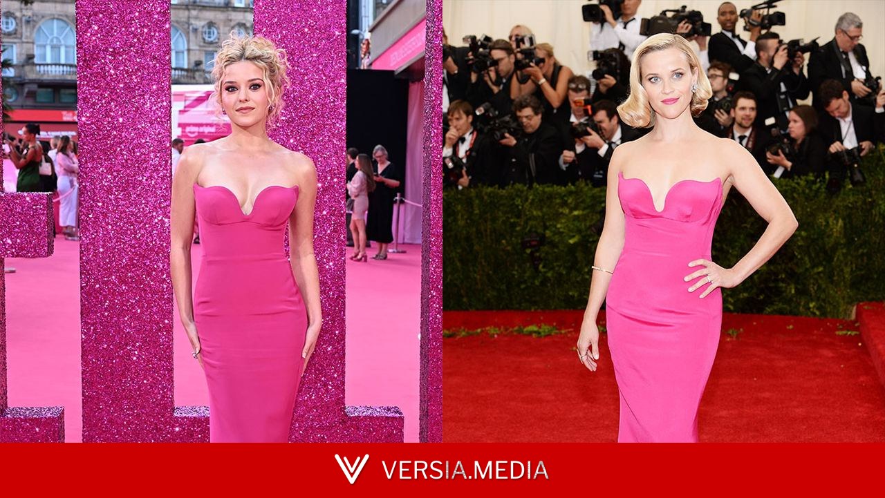 Pretty in Pink: ‘Elle’ Star Lexi Minetree Wears Reese Witherspoon’s 2014 Met Gala Look to London Premiere of ‘Legally Blonde’ Prequel